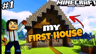 finnally i made my First House in Minecraft 🥵 Ep1 [upl. by Huxham]