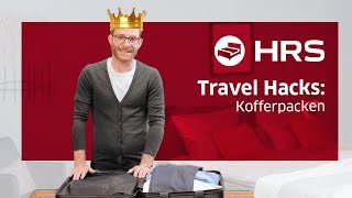 ► Platzsparend Kofferpacken 10 Tipps ✓ Besser unterwegs mit HRS ║Koffer packen hacks [upl. by Aleedis876]