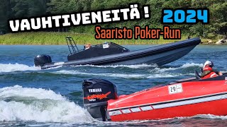 Suomen SUURIN Vauhtivene Tapahtuma Saaristo Pokerrun 2024 [upl. by Mauri26]