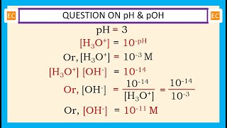 OQV NO – 330 Determine the OH ion concentration in a solution whose pH  3 [upl. by Carrillo443]