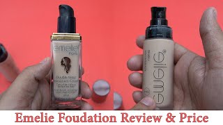 Emelie full coverage foundation l Emelie Oil Free foundation l Review amp Price [upl. by Kcitrap326]