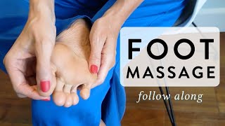 Foot Massage Reflexology  Self Massage for Feet [upl. by Sutherlan693]