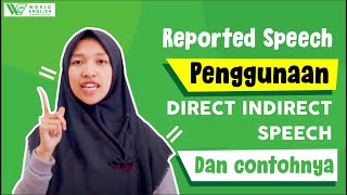 Direct and Indirect Speech  Reported Speech Narration Example [upl. by Olyhs]