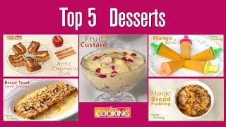 Top 5 Desserts  Home Cooking [upl. by Drake]