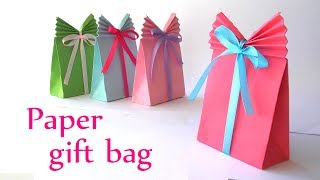 DIY crafts Paper GIFT BAG Easy  Innova Crafts [upl. by Eberle177]