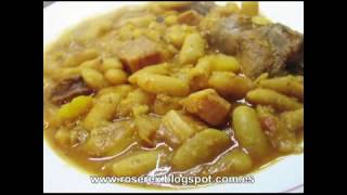 HABICHUELAS CON PERDIZ Guiso de Fabes Judias Alubias frijoles [upl. by Attela]