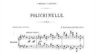 Rachmaninoff plays Rachmaninoff  Polichinelle in FSharp Minor Op 3 No 4 [upl. by Petes96]