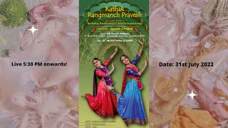 Kathak Rangmanch Pravesh By St Louis Sisters [upl. by Leddy]