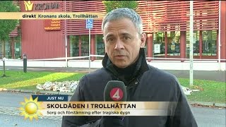 Peter Lindgren direkt från Trollhättan quotKaos chock och sorgquot  Nyhetsmorgon TV4 [upl. by Saloma123]