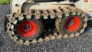 Like New Loegering 12 X 165 Trail Blazer Steel Skid Steer Tracks Over The Tire For Bobcat For Sale [upl. by Asilem]