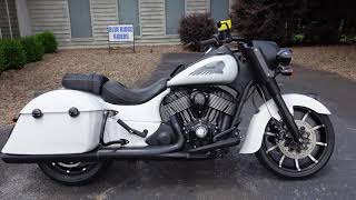 2019 Indian Springfield Dark Horse stock exhaust [upl. by Neih]