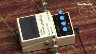 BOSS DD3 Digital Delay Pedal Review  Sweetwater Sound [upl. by Ativ]