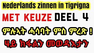 Nederlands  Tigrigna  zinnen met keuzes deel 4  ሓኤ45 [upl. by Akamahs]