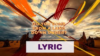 Luude feat Colin Hay  Down Under Official Lyric Video HD [upl. by Ailenroc]