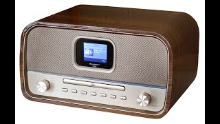 Soundmaster DAB970BR1 Stereo Retro Kompaktanlage DABUKW CDMP3 USB Bluetooth und Farbdisplay [upl. by Whorton]