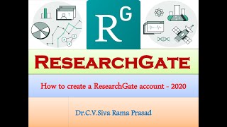 How to create a researchgate account  2020 [upl. by Ramo]