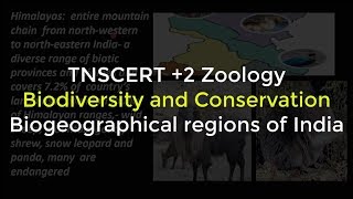 8Zoology  Biodiversity and Conservation  Biogeographical regions of india [upl. by Needan]