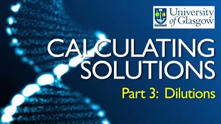 Preparing Solutions  Part 3 Dilutions from stock solutions [upl. by Irmo443]