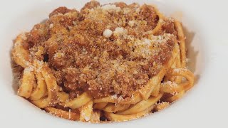 Fettuccine all Uovo con Ragù bolognese ricetta depositata alla camera di commercio di Bologna [upl. by Hannahc]