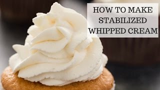 How to Make Stabilized Whipped Cream  Easy Recipe [upl. by Urbai]