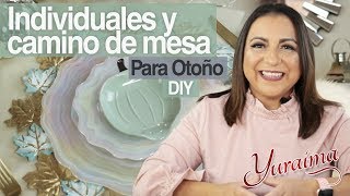 Cómo hacer manteles individuales y camino de mesa para otoño  diy [upl. by Ardella]