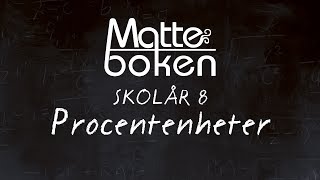 Procentenheter  Skolår 8 [upl. by Notsreik29]