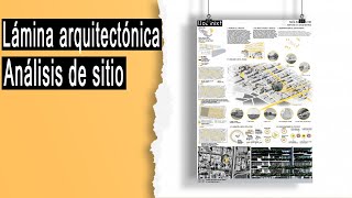 Como hacer una lámina de análisis de sitio ✅ Plancha arquitectónica  Lámina arquitectónica [upl. by Alisun]