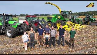 Maishäckseln 2024 Futter für die Milchkühe Familienbetrieb aus Niedersachsen Maisernte harvest corn [upl. by Rexana]