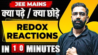 Complete REDOX REACTIONS AND VOLUMETRIC ANALYSIS in just 10 MINUTES  JEE Main 2024 [upl. by Lyrak]