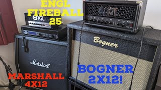 Engl Fireball 25  Room Sound Bogner 2x12 OS  Marshall 4x12 [upl. by Yesiad]