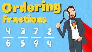 Ordering Fraction With Different Denominators [upl. by Nuris533]