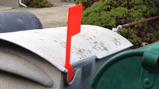 Rubbermaid MailBox Replacement Flag Davinci 3D Printed  Video 009 [upl. by Ennairda]