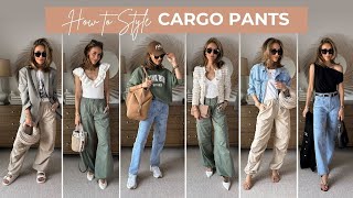 HOW TO STYLE CARGO PANTS  3 Different Pants  9 Stylish Outfits [upl. by Allerie358]