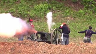 Civil War Reenactment Battle of Resaca Georgia May 2015 [upl. by Amalburga]