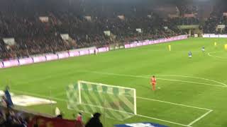 RCS  PSG 21 la Meinau en feu après le but de Nuno Da Costa [upl. by Qooraf536]