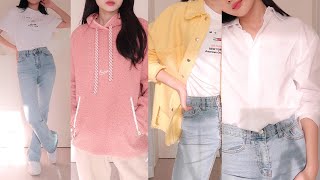 FASHION HAUL 요즘 좋아하는 편한 옷들 [upl. by Acinomad]