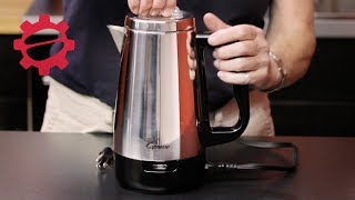 Capresso Perk Electric Percolator  Crew Review [upl. by Adirahs22]