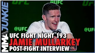 Jamie Mullarkey thankful for Dan Hookers cageside support  UFC Fight Night 193 [upl. by Francklyn]