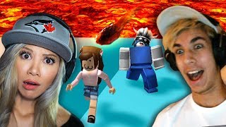 DISASTER SURVIVAL WITH A ROBLOX CELEBRITY [upl. by Norword]