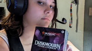 Duskmourn Prerelease box Enter MTG [upl. by Attennaej]