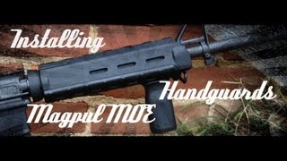 Installing Magpul MOE AR15 Handguards How To HD [upl. by Nahsab101]