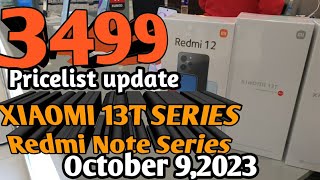 REDMIXIAOMI PRICELIST UPDATE 2023 13T13TProA212C1212Pro12s13Proplus5G [upl. by Soma843]