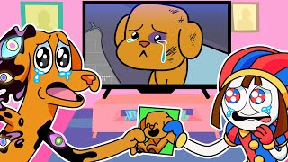 WOOFIE REACTS TO WOOFIE SAD ORIGIN STORY The Amazing Digital Circus Animation [upl. by Dygal]