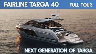 The Brand New Fairline Targa 40 World Premiere  Full Walkthrough  The Marine Channel [upl. by Ased]