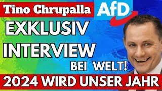 Tino Chrupalla im Interview bei WELT Die ABNEIGUNG der MODERATORIN ist klar zu SPÜREN [upl. by Gusti]