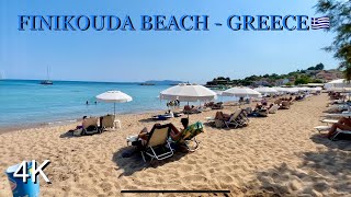 🇬🇷 Finikouda Beach Φοινικούντα  Messinia  Greece  HDR 4K [upl. by Undry]