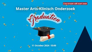 Diploma uitreiking Master ArtsKlinisch Onderzoek [upl. by Namolos]