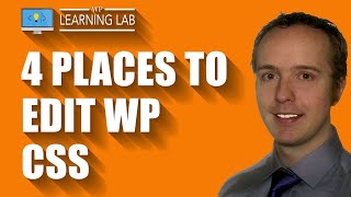 4 Places To Edit WordPress CSS  WP Learning Lab [upl. by Lashonda]