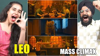 Crazyyy LEO MASS CLIMAX FIGHT SCENE REACTION  Thalapathy Vijay  Parbrahm Singh [upl. by Lever]