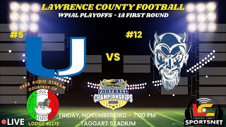 5 Union Scotties vs 12 Burgettstown Blue Devils WPIAL Football Playoffs 1A First Rd Nov32023 [upl. by Sokem706]